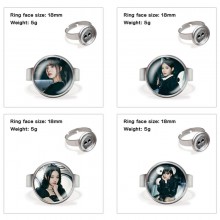 IVE star adjustable rings