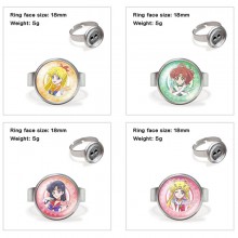 Sailor Moon anime adjustable rings
