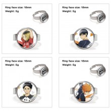 Haikyuu anime adjustable rings