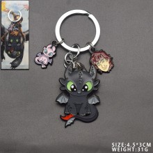 How to Train Your Dragon anime alloy key chain necklace
