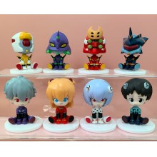 8Pcs/set EVA anime figures 7.5cm(OPP bag)