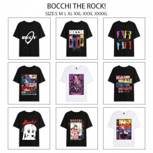 Bocchi The Rock anime summer short sleeve cotton t...