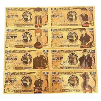 Detective Conan anime coin gold banknotes(price for 1pcs)