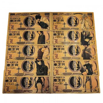 Death Note anime coin gold banknotes(price for 1pcs)