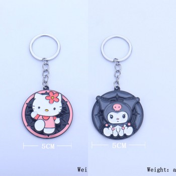 Sanrio Hello kitty Kuromi anime movable alloy key chain