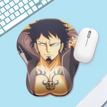 The anime sexy man Law &zwnj;Zhongli Tartaglia Osborn 3D silicone mouse pad
