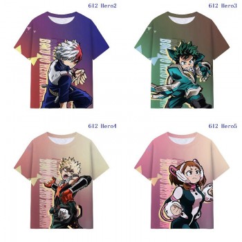 My Hero Academia anime milk silk fabric t-shirts
