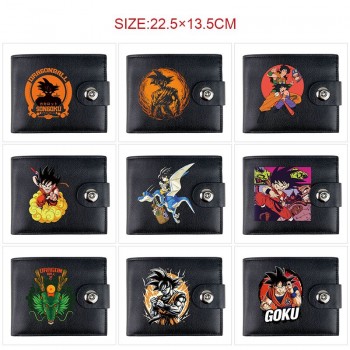 Dragon Ball anime card holder magnetic buckle wallet purse