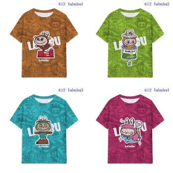 Labubu anime milk silk fabric t-shirts