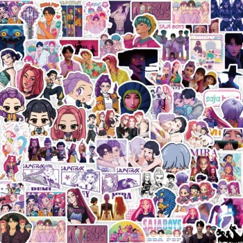 K-Pop Demon Hunters waterproof stickers set(74pcs a set)