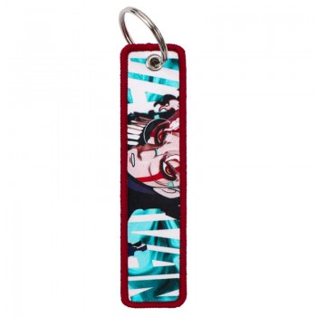 Dandadan anime Woven Label Lanyard Key chain Tag
