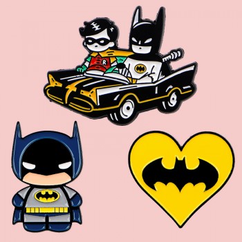 Batman anime Alloy Enamel Badges Brooch Pins