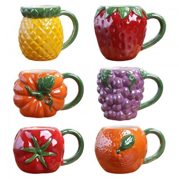 Creative Fruit Pumpkin Ceramic Mug Cup