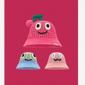 Cute Cherry Knitted Bucket Hats