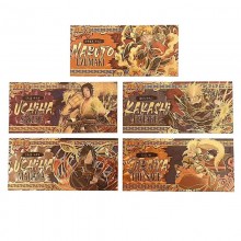 Naruto anime coin gold banknotes(price for 1pcs)