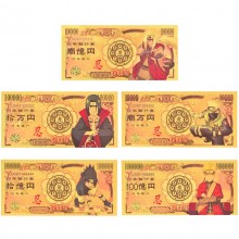 Naruto anime gold banknotes(price for 1pcs)