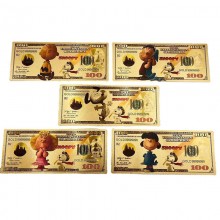 Snoopy anime coin gold banknotes(price for 1pcs)