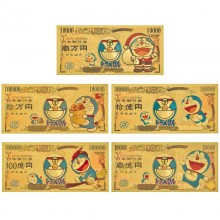 Doraemon anime coin gold banknotes(price for 1pcs)