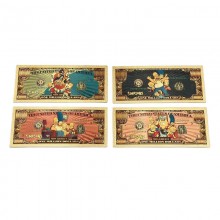The Simpsons anime coin gold banknotes(price for 1...