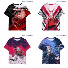 Darling in the FranXX 02 anime milk silk fabric t-...