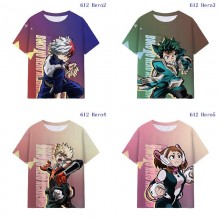 My Hero Academia anime milk silk fabric t-shirts