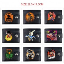 Dragon Ball anime card holder magnetic buckle wallet purse