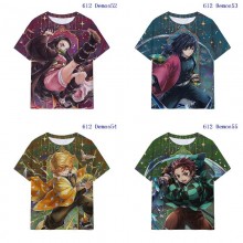Demon Slayer anime milk silk fabric t-shirt t shir...