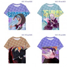 Bleach anime anime milk silk fabric t-shirt t shir...