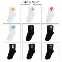 Jujutsu Kaisen anime mid length cotton socks