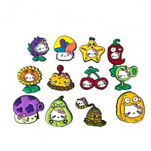 Sanrio Plants vs Zombies Alloy Enamel Badges Brooc...