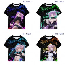 Call of the Night anime milk silk fabric t-shirts