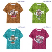 Labubu anime milk silk fabric t-shirts