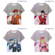 Mashle Magic and Muscles anime milk silk fabric t-...