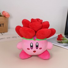 8inches Star Kirby Rose Flower 520 anime plush doll 20cm