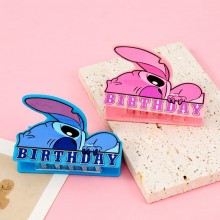 Stitch anime acrylic hair claw clip bobby pin