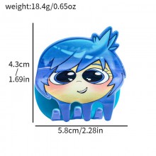 Inside Out anime acrylic hair claw clip bobby pin