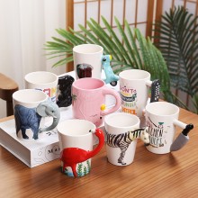 Funny Animal Coffee Milk Tea Water Ceramic Cups
