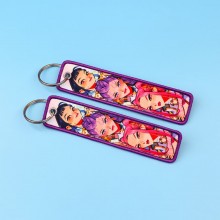 K-Pop Demon Hunters Woven Label Lanyard Key chain Tag