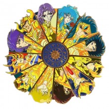 Saint Seiya Anime Alloy Enamel Pin Zodiac Signs Br...