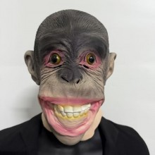 Funny Gorilla Monkey Head Halloween Cosplay Latex ...