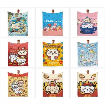 Chiikawa anime flano summer quilt blanket