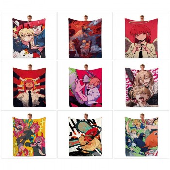 Chainsaw Man anime flano summer quilt blanket