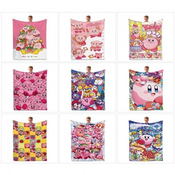Kirby anime flano summer quilt blanket