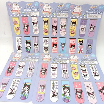 6PCS Demon Slayer Sanrio Conan Pikachu Genshin Impact magnetic bookmark
