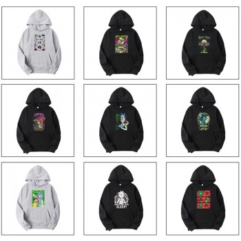 Rick and Morty anime Long Sleeve Hoodies Sweatshirts