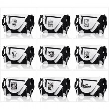 Chainsaw Man PU black white color crossbody satche...