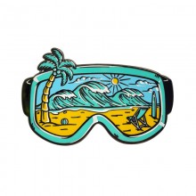 Diving Goggles and Scenery Alloy Enamel Badges Bro...