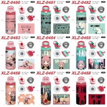 SPY x FAMILY anime sports water bottle cup with st...