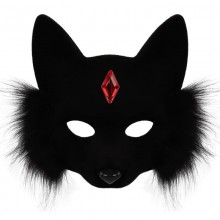 Funny Cat Halloween Furry Cosplay Half Face Mask