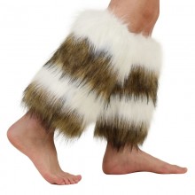 Faux Fur Leg Warmers Furry Boot Cuffs Covers Socks